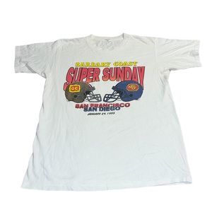 VTG 1995 Barbary Coast Super Sunday San Fransisco San Diego Shirt